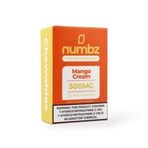 numbz 7- Hydroxymitragynine Chewable Mango Cream 50mg Tablet